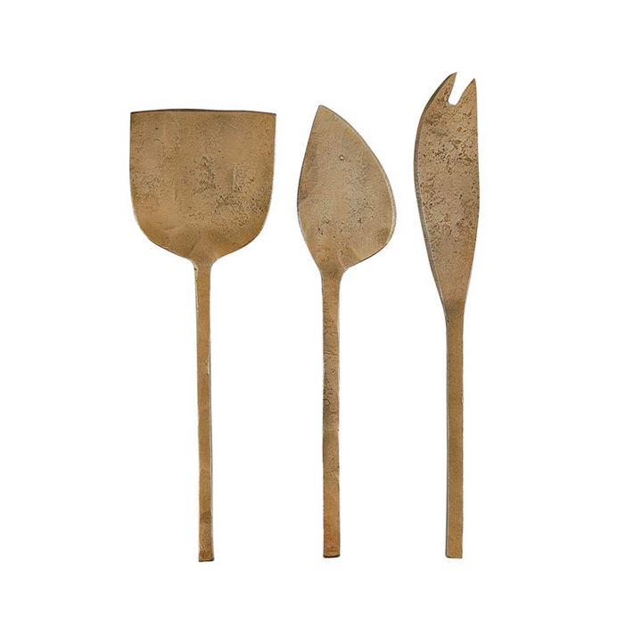 Antique Gold Cheese Knives