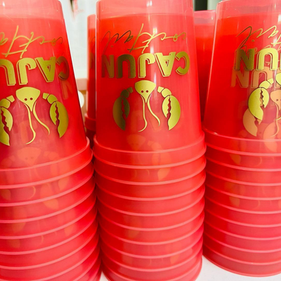 Cajun Cocktail Color Changing Plastic Cups