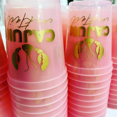 Cajun Cocktail Color Changing Plastic Cups