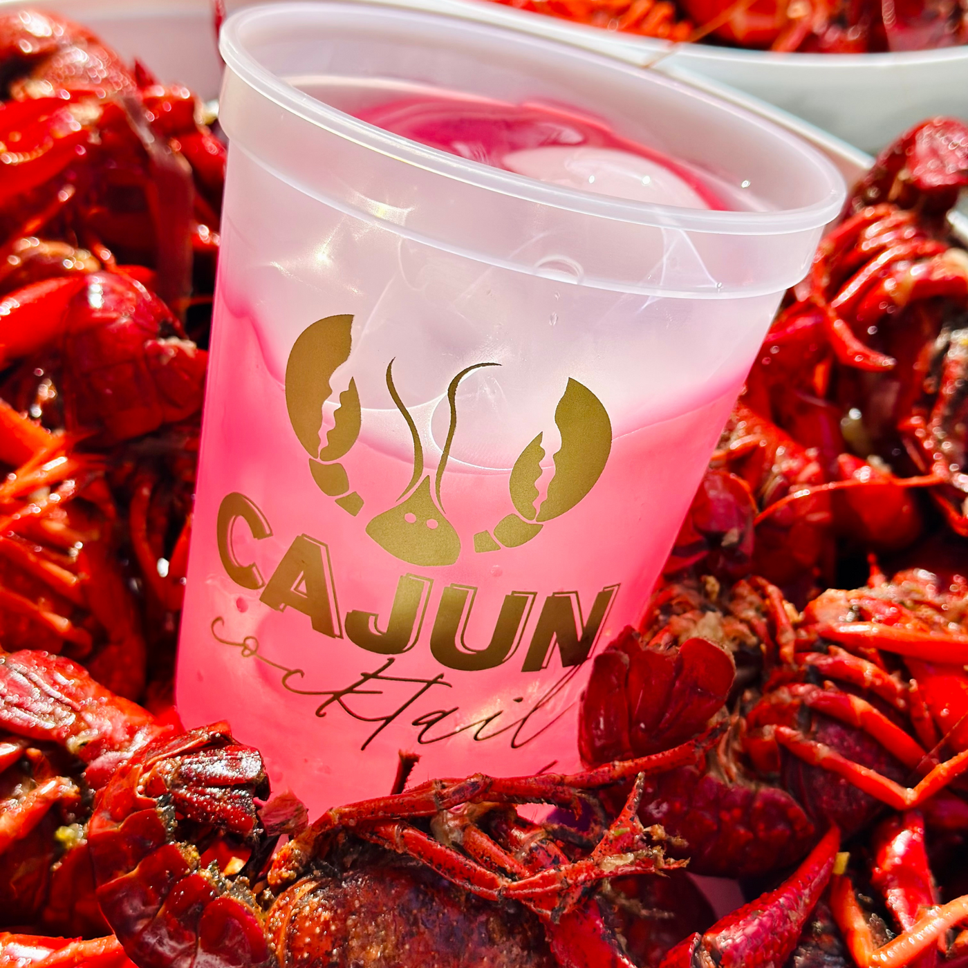 Cajun Cocktail Color Changing Plastic Cups