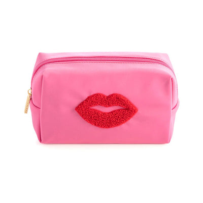 Cara Lips Pink Cosmetic Pouch