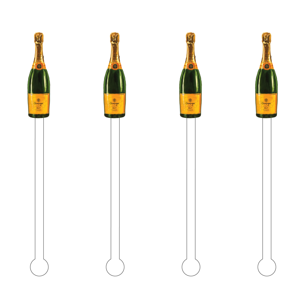 Champagne Acrylic Stir Sticks - Drêve
